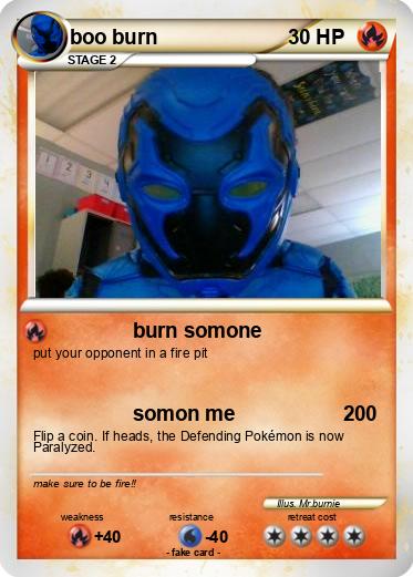 Pokemon boo burn