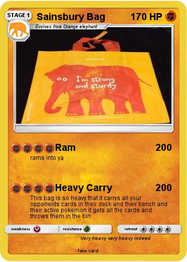 Pokemon Sainsbury Bag