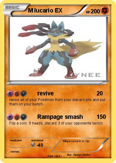 Pokemon M lucario EX