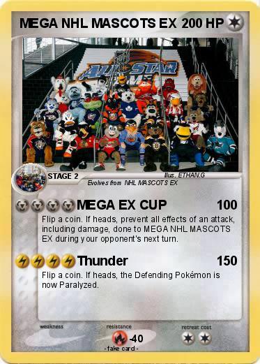 Pokemon MEGA NHL MASCOTS EX