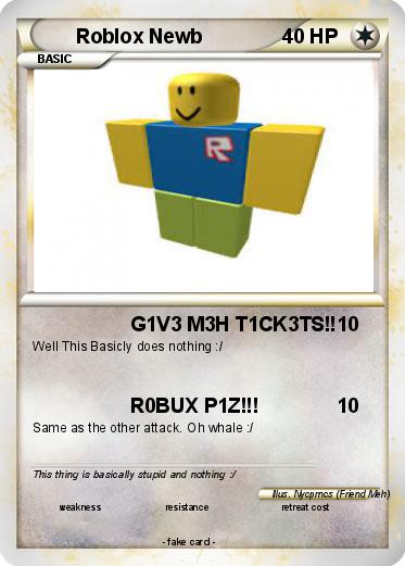 Pokemon Roblox Newb