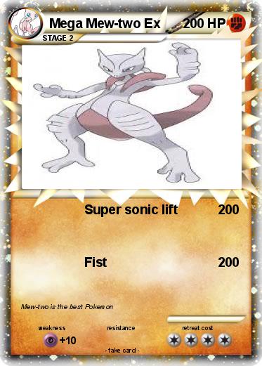 Pokemon Mega Mew-two Ex