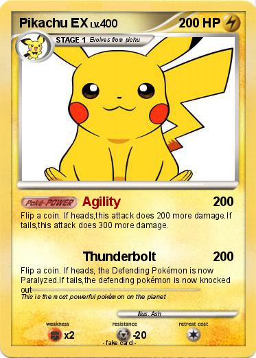 Pokemon Pikachu EX