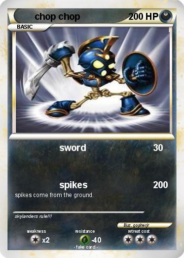 Pokemon chop chop
