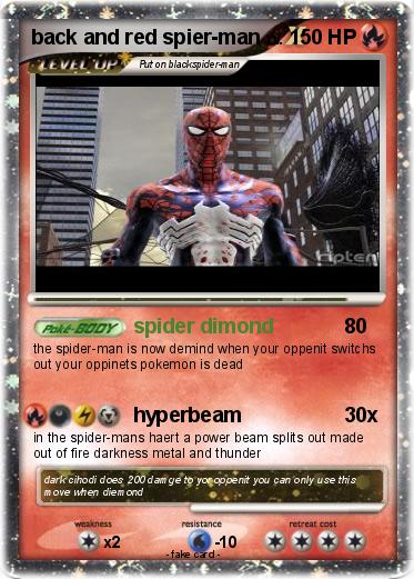 Pokemon back and red spier-man