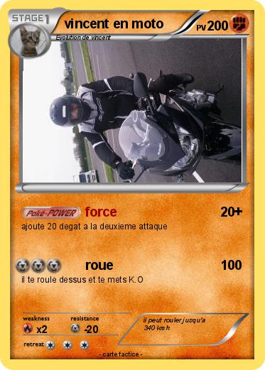 Pokemon vincent en moto