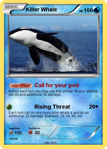 Pokemon Killer Whale