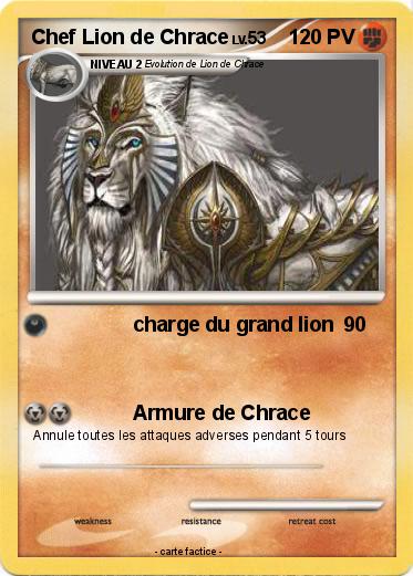 Pokemon Chef Lion de Chrace