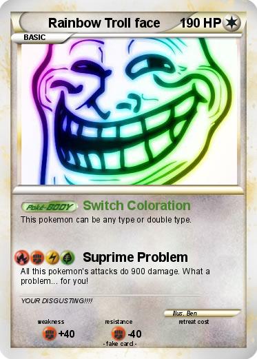 Pokemon Rainbow Troll face