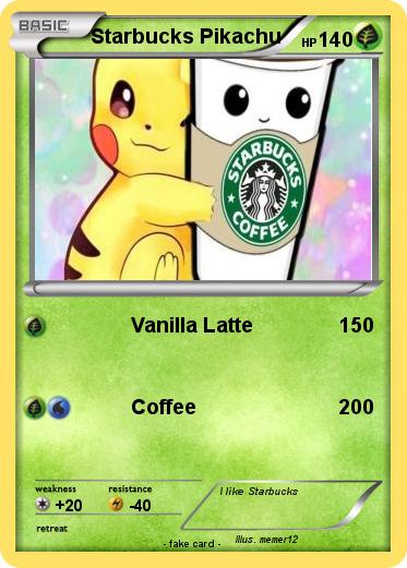 Pokemon Starbucks Pikachu