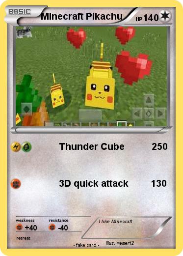 Pokemon Minecraft Pikachu