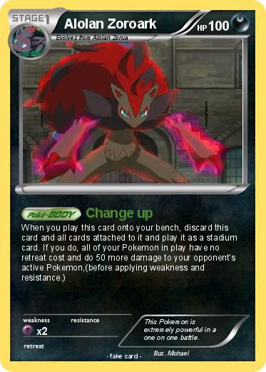 Pokemon Alolan Zoroark
