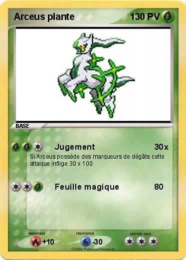 Pokemon Arceus plante