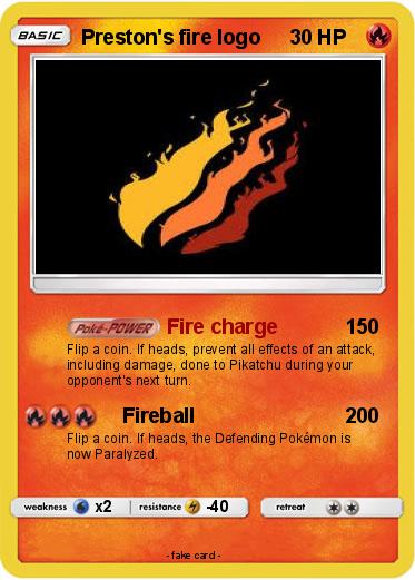 Pokemon Preston's fire logo