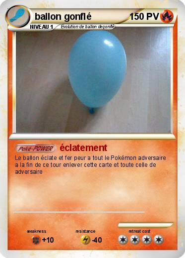 Pokemon ballon gonflé
