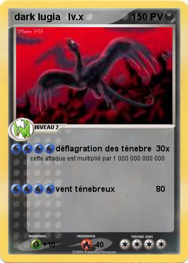 Pokemon dark lugia   lv.x
