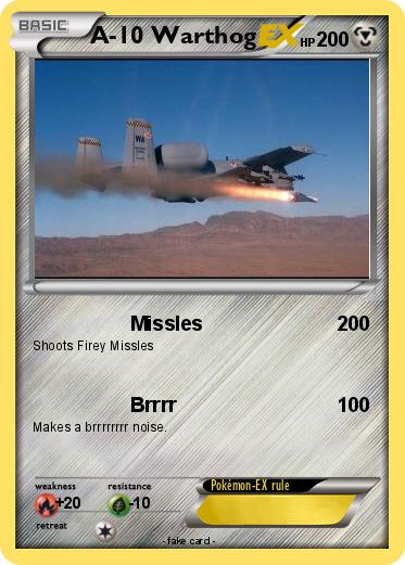 Pokemon A-10 Warthog