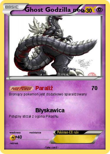 Pokemon Ghost Godzilla neo