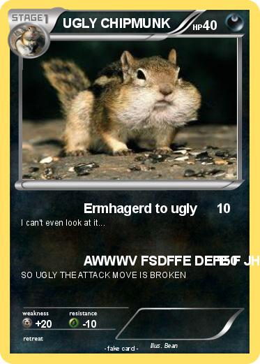 Pokemon UGLY CHIPMUNK