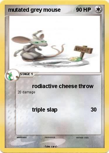 Pokemon mutated grey mouse