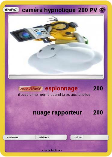 Pokemon caméra hypnotique