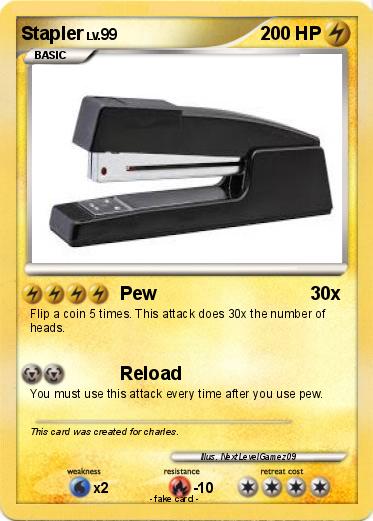 Pokemon Stapler