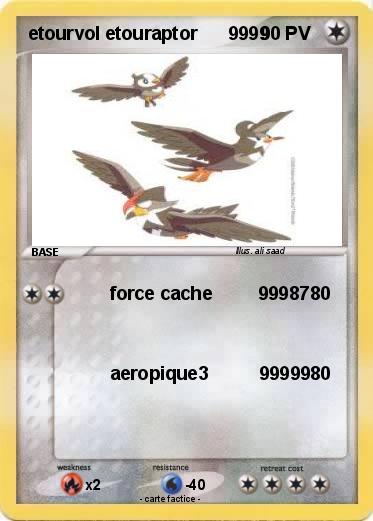 Pokemon etourvol etouraptor      9999