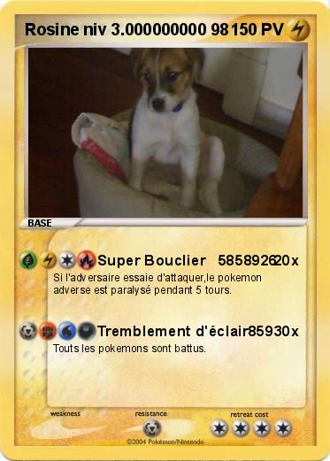Pokemon Rosine niv 3.000000000 98