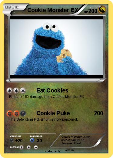 Pokemon Cookie Monster EX