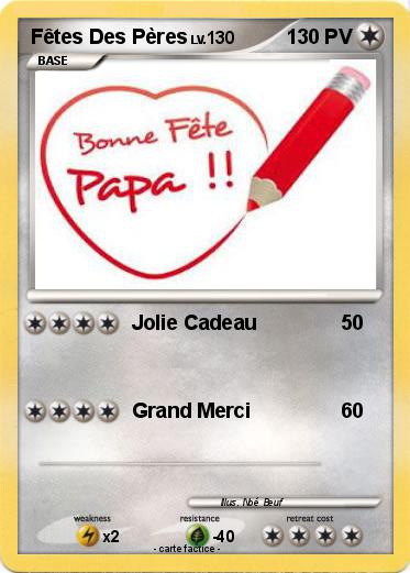 Pokemon Fêtes Des Pères