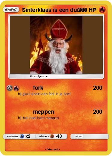 Pokemon Sinterklaas is een duivel