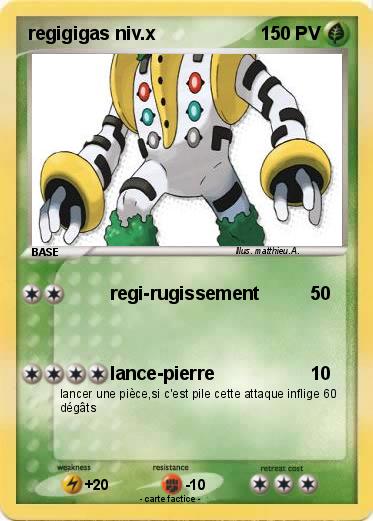 Pokemon regigigas niv.x
