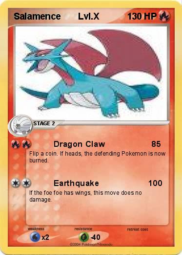 Pokemon Salamence       Lvl.X