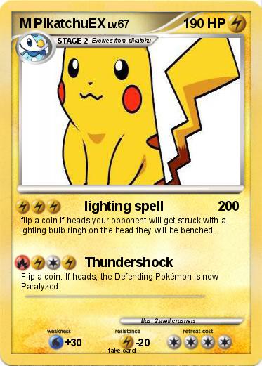 Pokemon M PikatchuEX