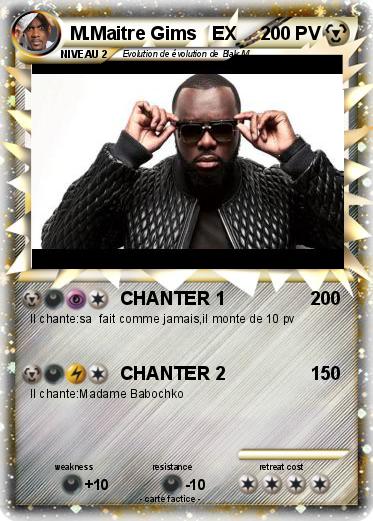 Pokemon M.Maitre Gims   EX