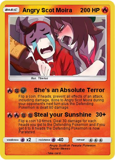 Pokemon Angry Scot Moira