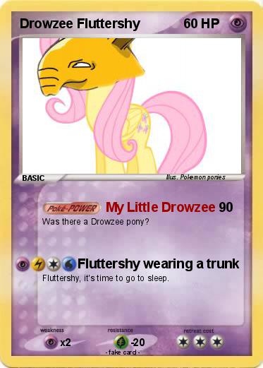 Pokemon Drowzee Fluttershy