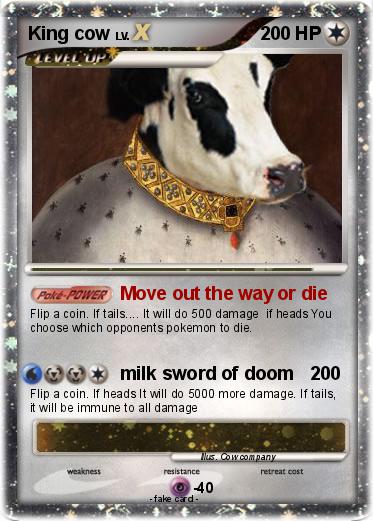 Pokemon King cow