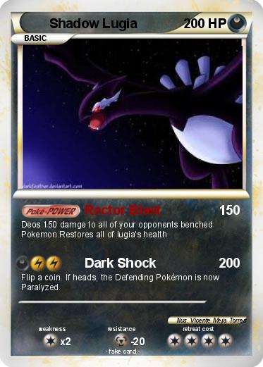 Pokemon Shadow Lugia
