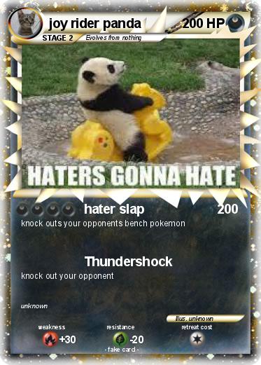 Pokemon joy rider panda