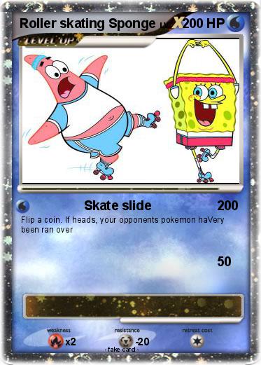 Pokemon Roller skating Sponge