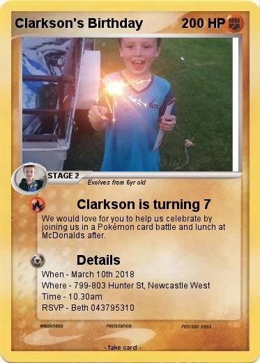 Pokemon Clarkson's Birthday