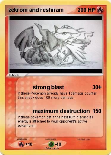 Pokemon zekrom and reshiram