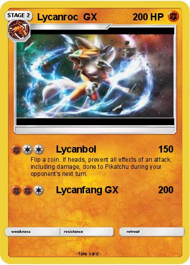 Pokemon Lycanroc  GX