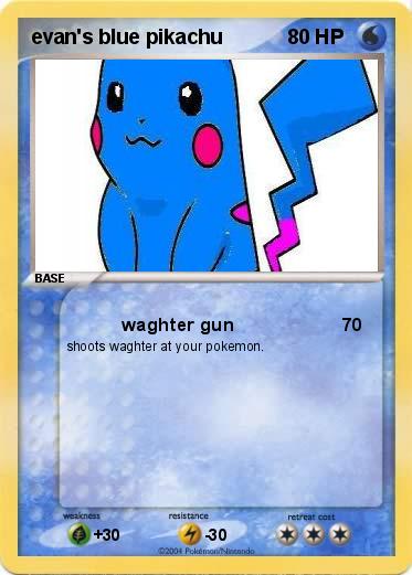 Pokemon evan's blue pikachu