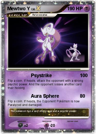 Pokemon Mewtwo Y