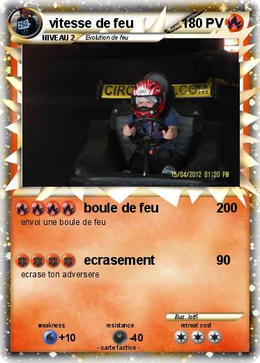 Pokemon vitesse de feu