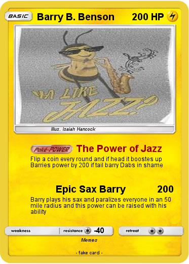 Pokemon Barry B. Benson