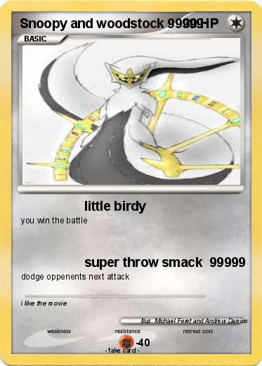 Pokemon Snoopy and woodstock 99999