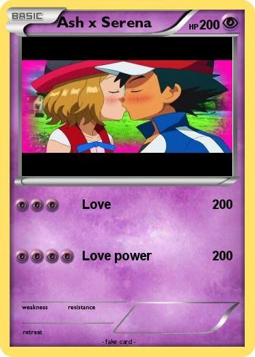 Pokemon Ash x Serena